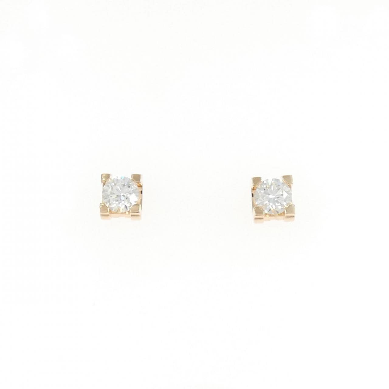カルティエ C ドゥ カルティエ ピアス 0.19CT 0.19CT D-E VVS1-2 3EXT