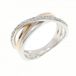 K18WG/K18PG ダイヤモンド リング 0.08CT