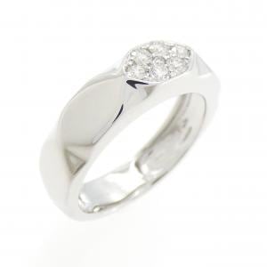 K18WG ダイヤモンド リング 0.18CT