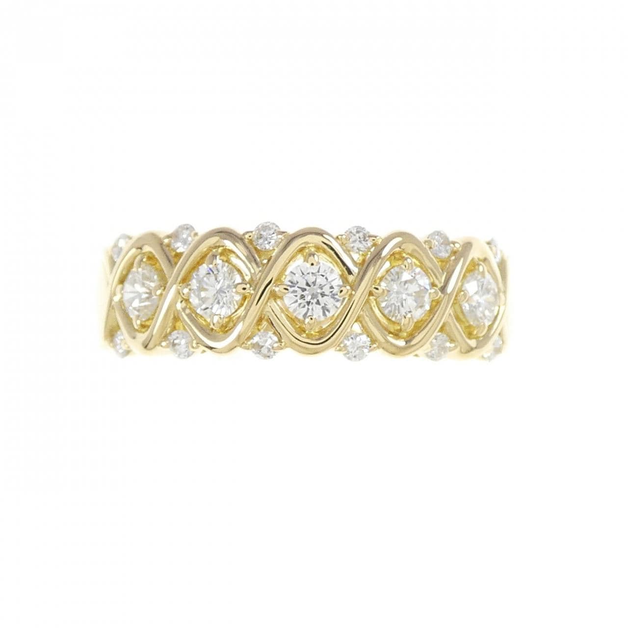 K18YG ダイヤモンド リング 0.46CT