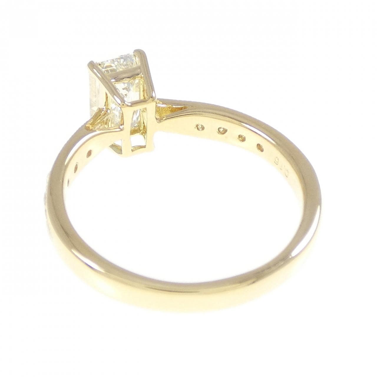 [Remake] K18YG Diamond Ring 1.01CT M SI1 Emerald Cut