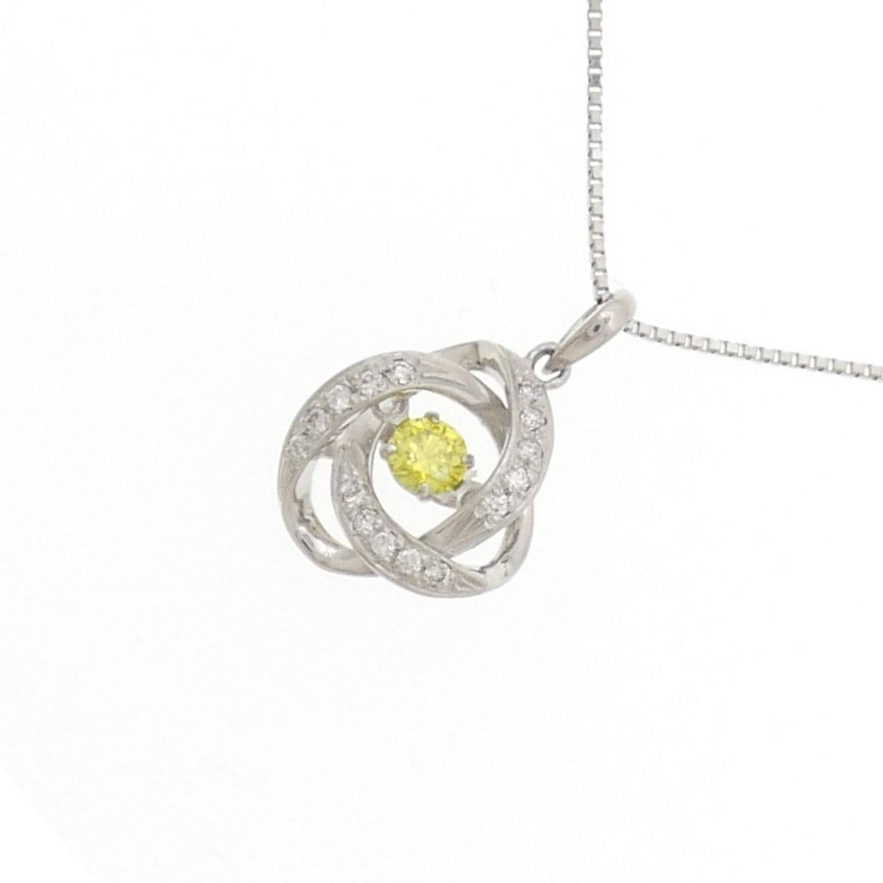 PT900/PT850 ダイヤモンド ネックレス 0.15CT