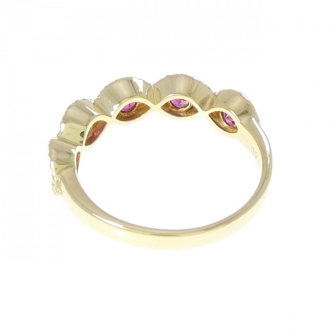 K18YG ルビー リング 0.60CT