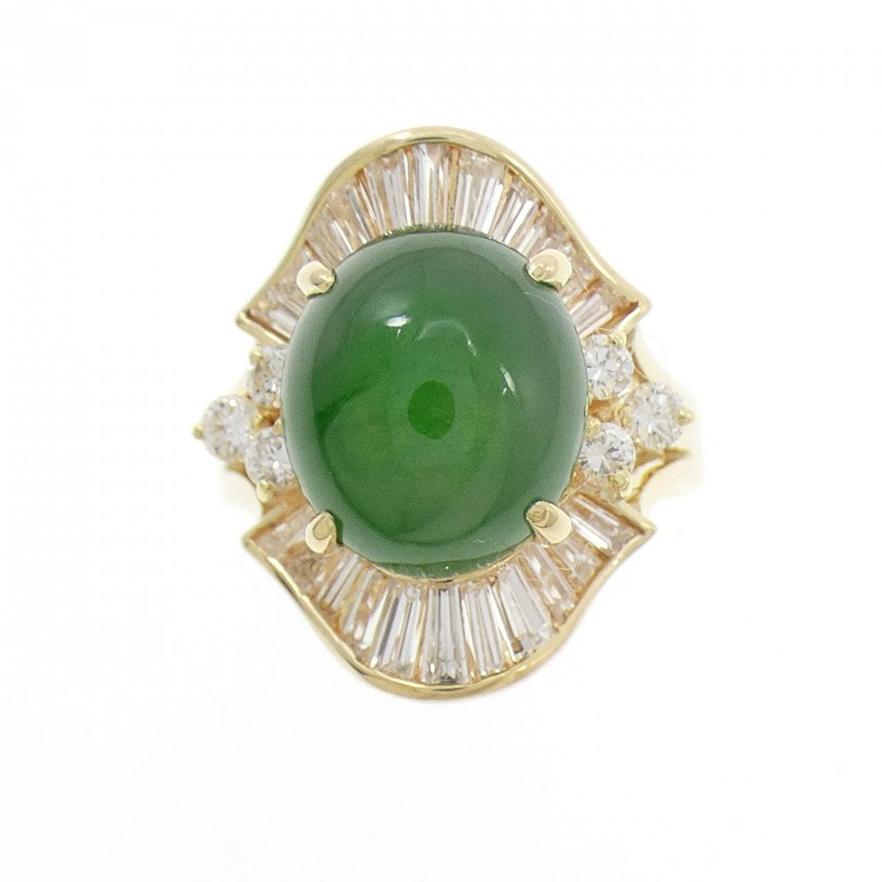 750YG ヒスイ リング