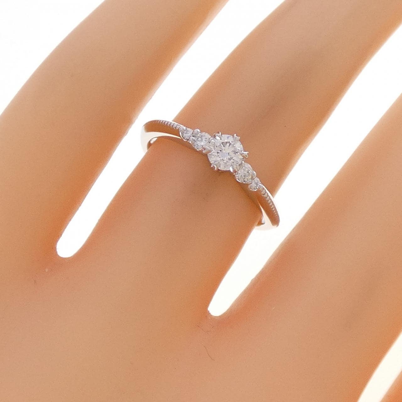 PT950 ダイヤモンド リング 0.200CT E VVS1 EXT H＆C
