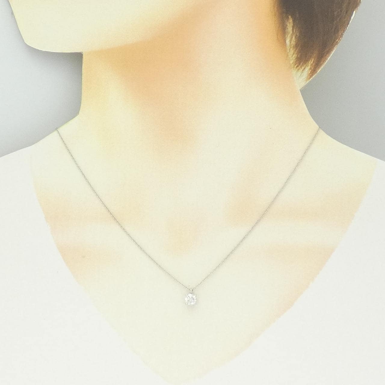 ティファニー ソリティア ネックレス 0.50CT J VVS1 3EXT