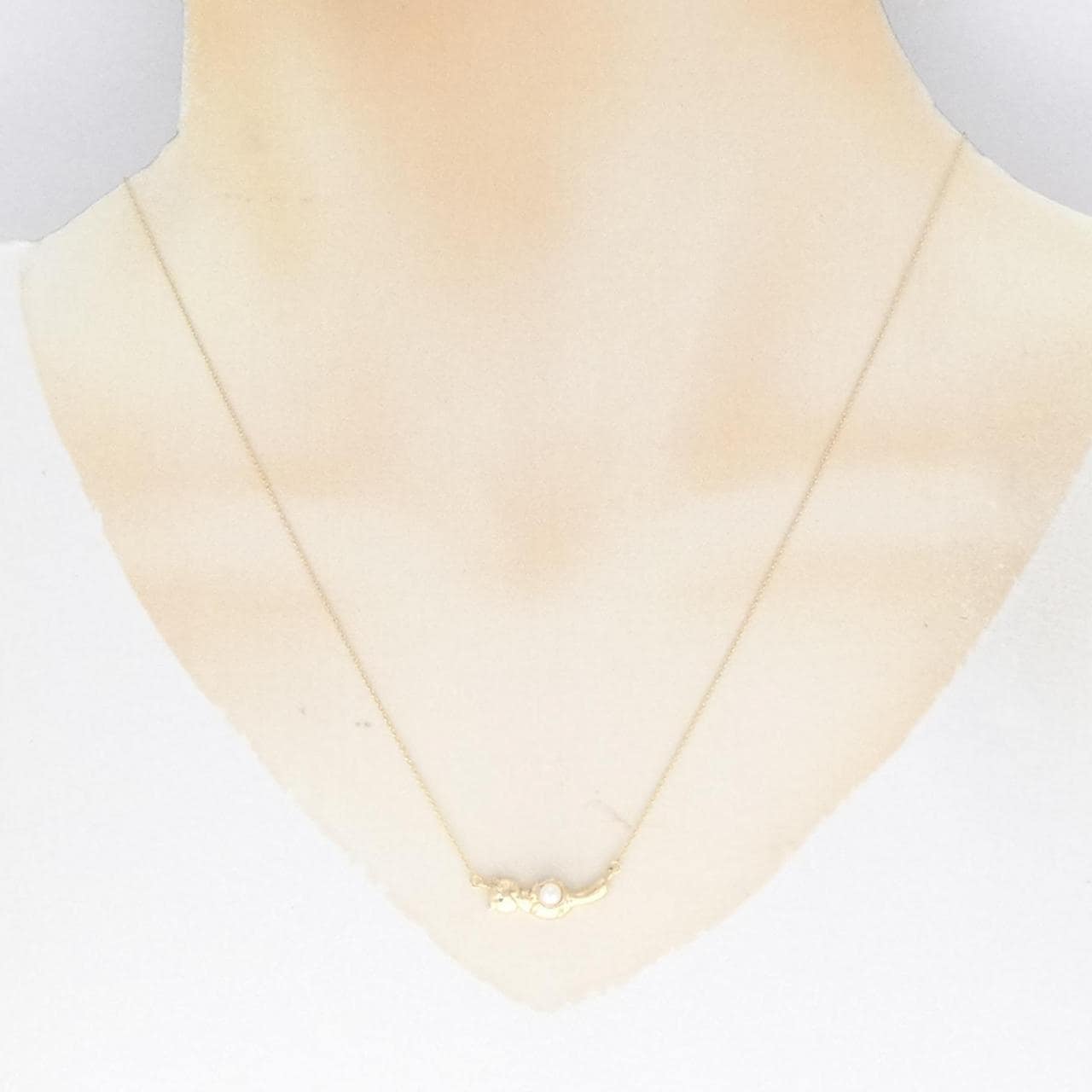 K18YG Akoya pearl necklace 3mm