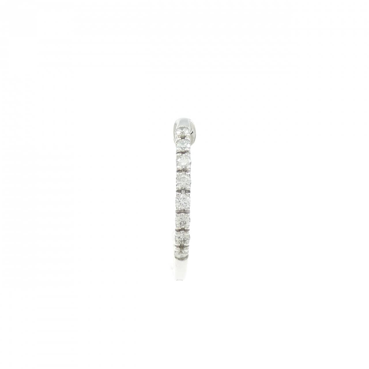K18WG ダイヤモンド ピアス 0.25CT 片耳
