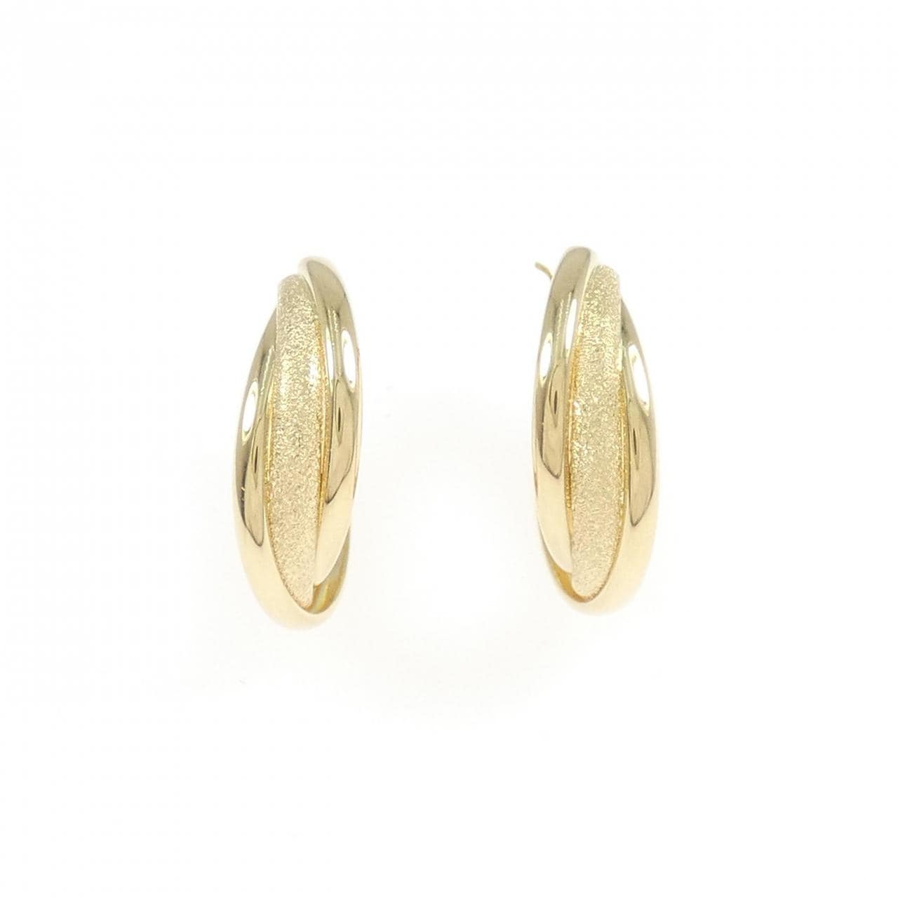 K18YG フープ ピアス