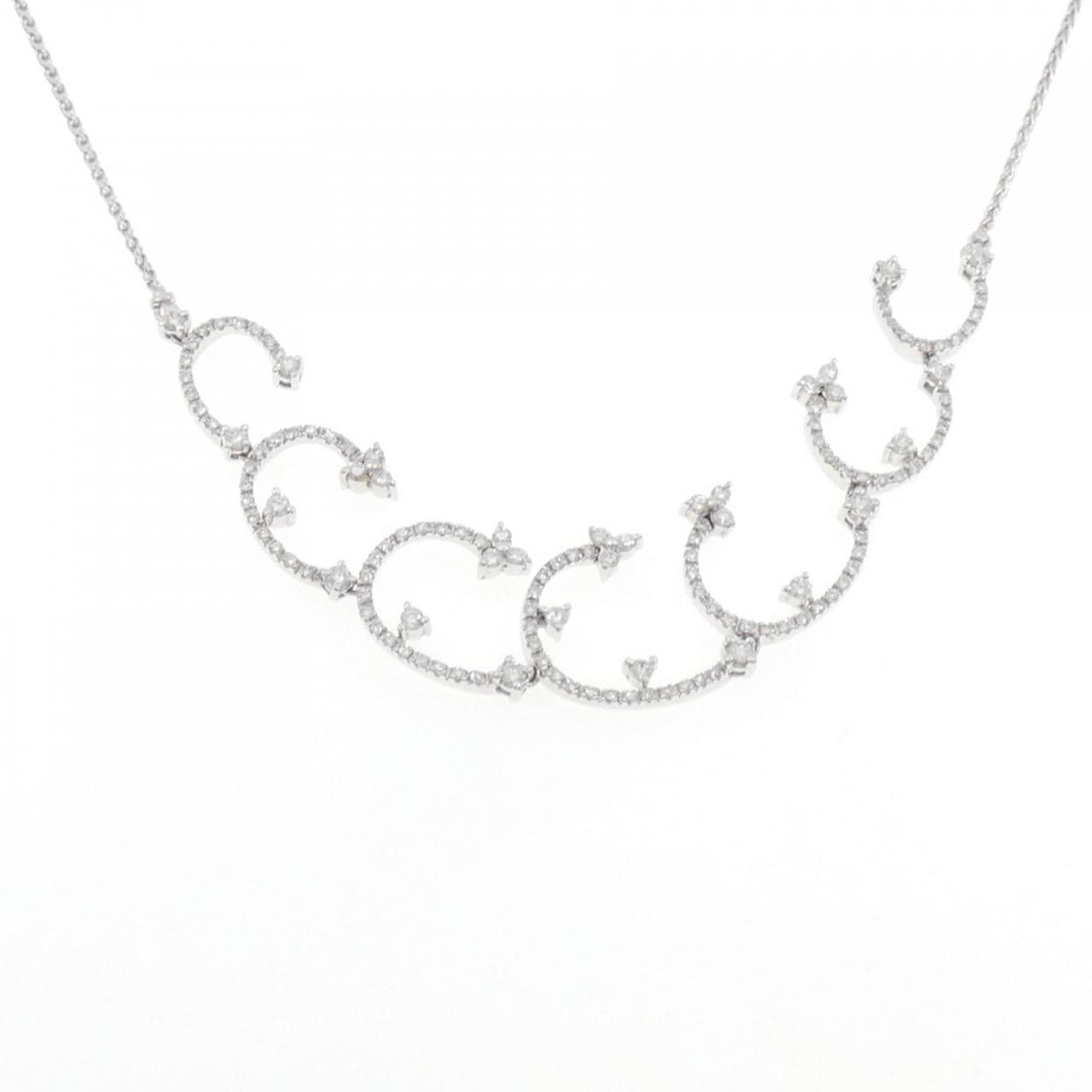 750WG ダイヤモンド ネックレス