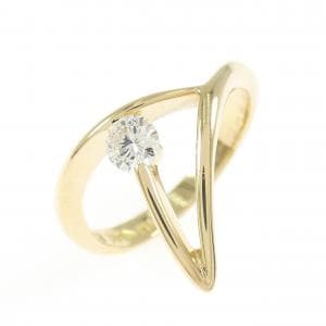 K18YG ダイヤモンド リング 0.21CT