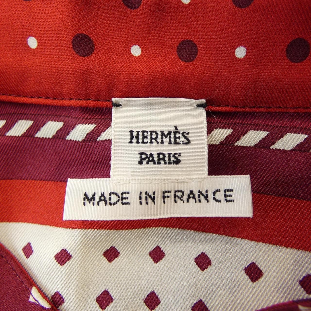 エルメス HERMES HARNAIS DE COUR 2H0522DU ツイルレーヌ ワンピース