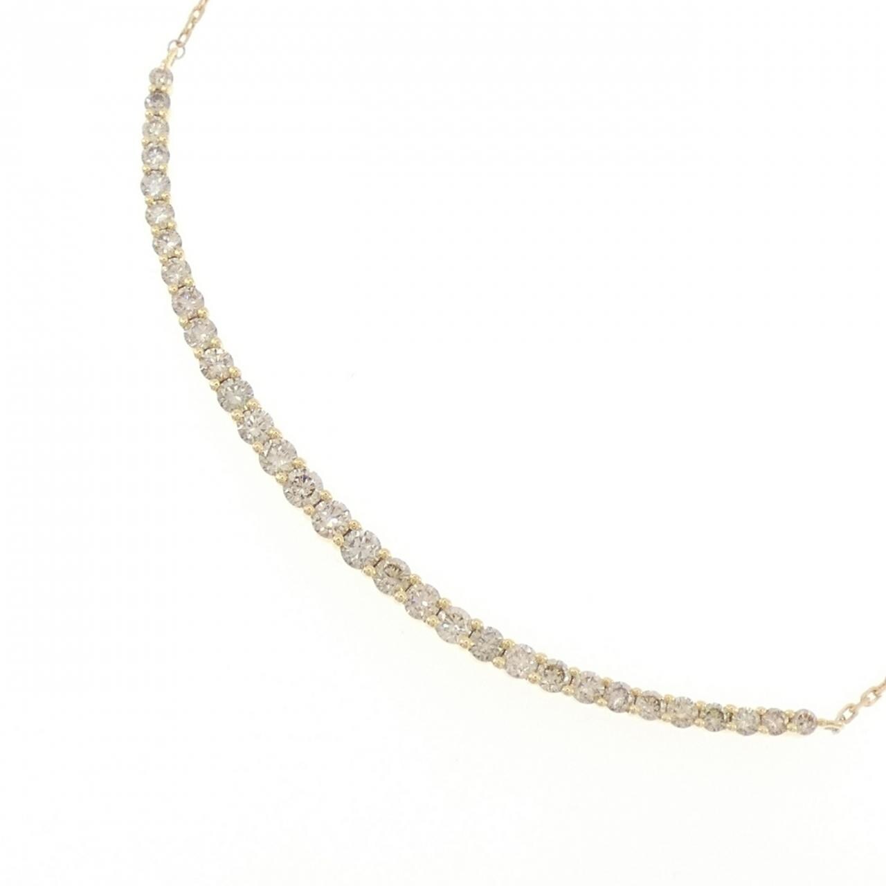 K18YG ダイヤモンド ネックレス 1.30CT
