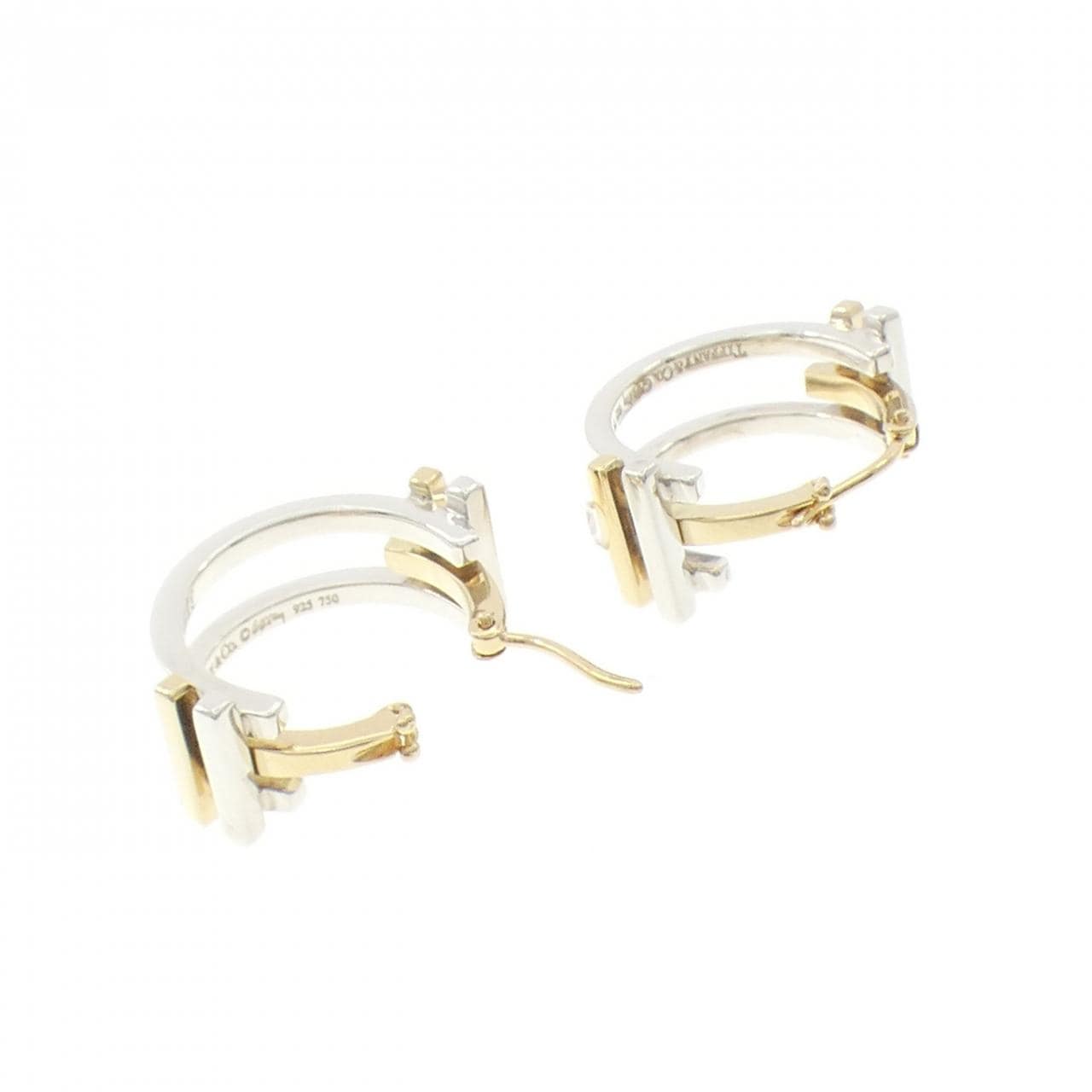 TIFFANY 925/750YG 耳環