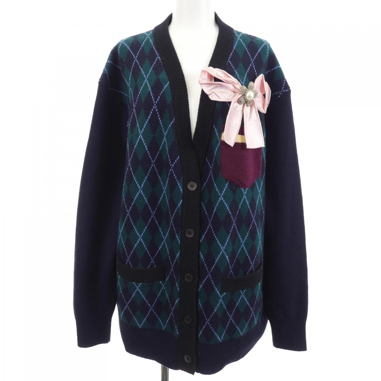 ミュウミュウ MIU MIU MMF306 1ML4 カーディガン