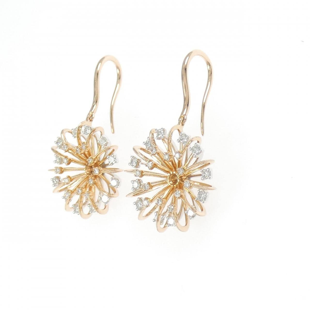 18KPG/18KWG ダイヤモンド ピアス 0.565CT