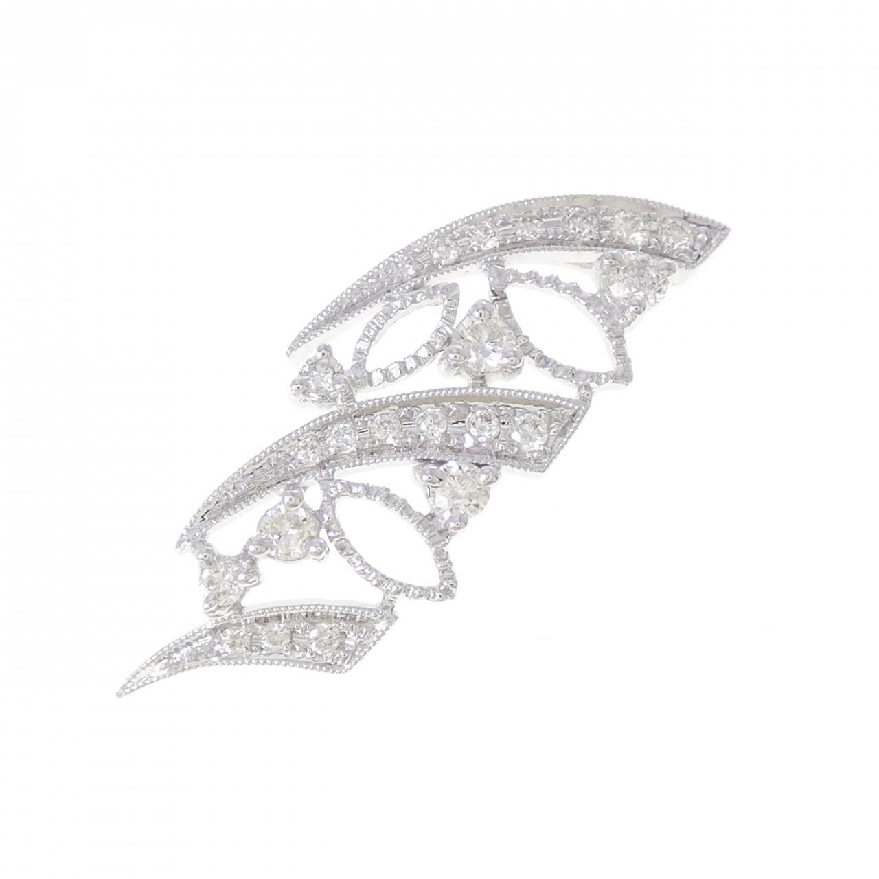 K18WG ダイヤモンド ペンダント 0.48CT