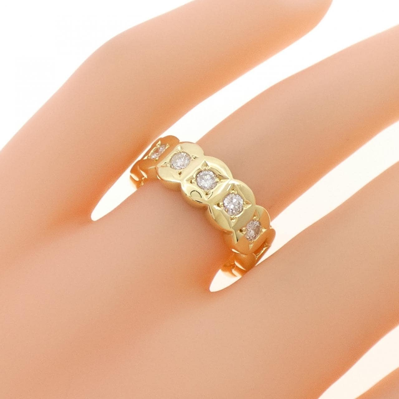 K18YG ダイヤモンド リング 0.35CT