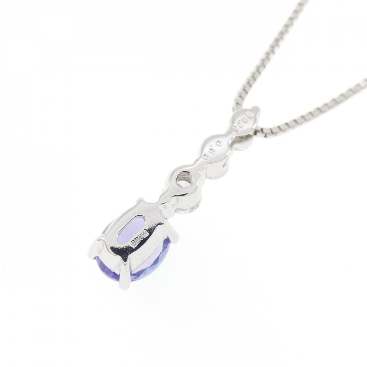 K18WG タンザナイト ネックレス 0.60CT