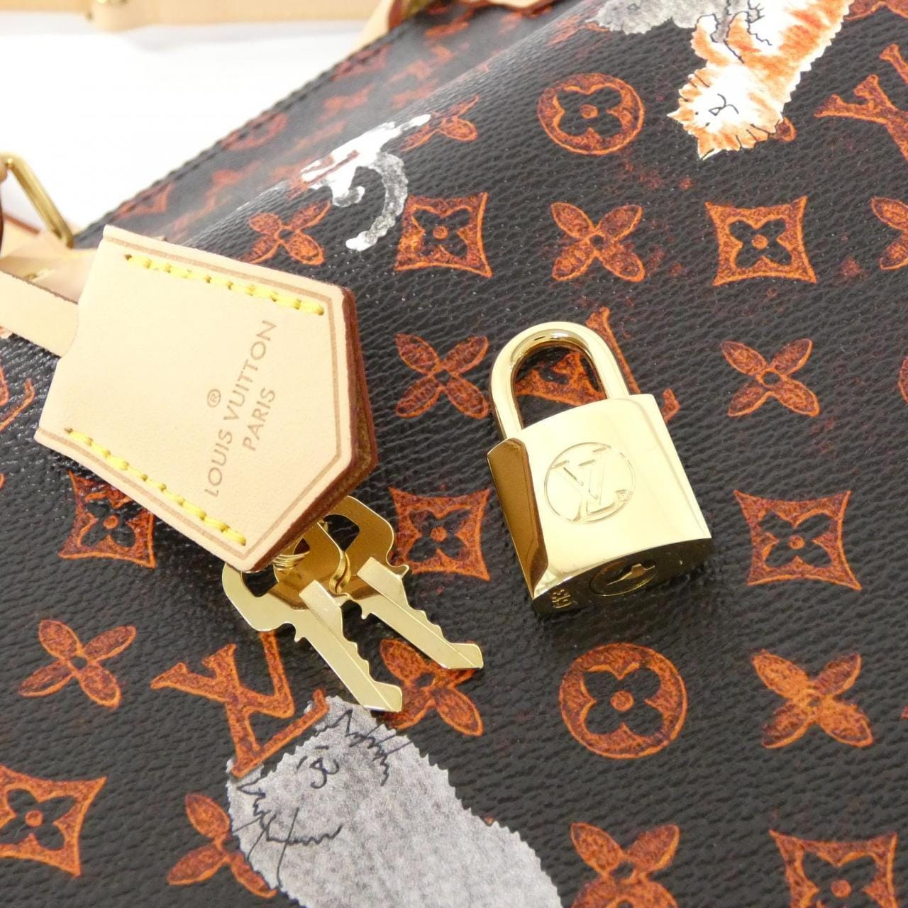 ルイヴィトン キャットグラム スピーディ バンドリエール 30cm M44401 ボストンバッグ