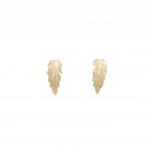 K18YG リーフ ピアス