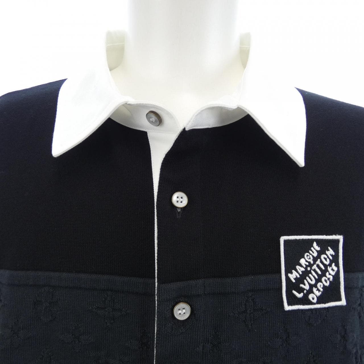 ルイヴィトン LOUIS VUITTON モノグラム ジャカード ロングスリーブポロシャツ HTN09WAUR ポロシャツ