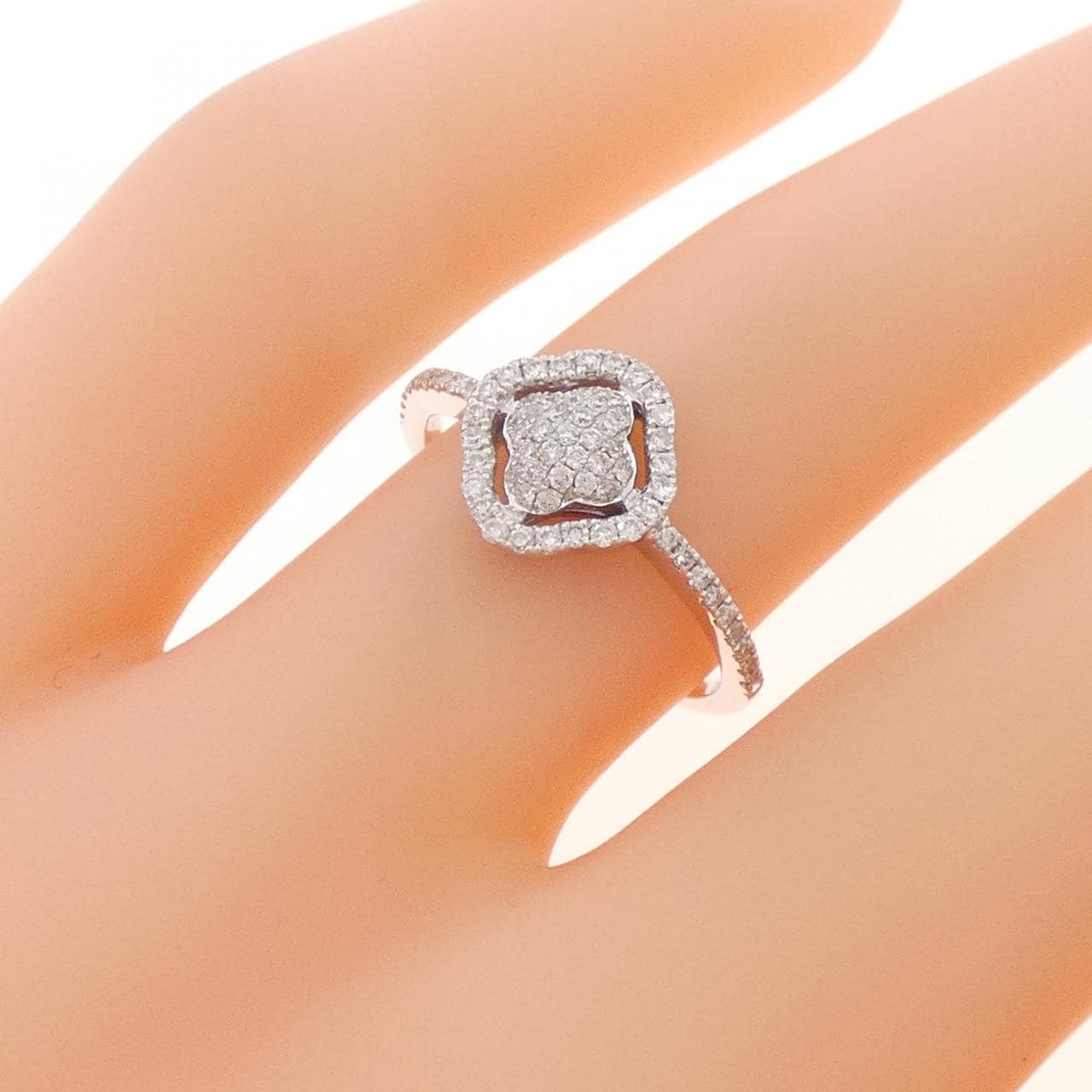 K18WG ダイヤモンド リング 0.26CT