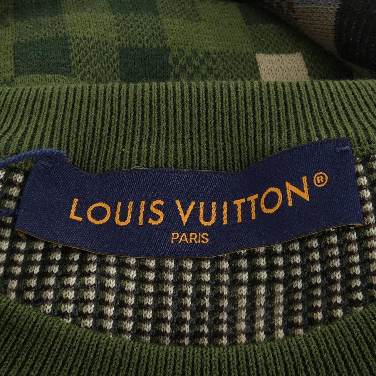 ルイヴィトン LOUIS VUITTON ダモフラージュコットンプルオーバー HQN72WAUR ニット