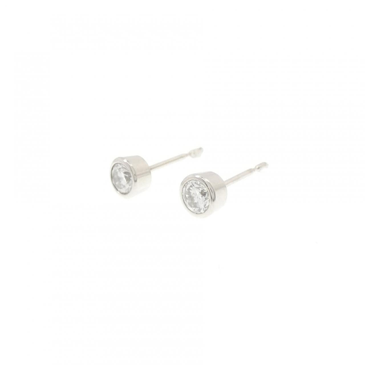 PT/PT900 ソリティア ダイヤモンド ピアス 0.40CT