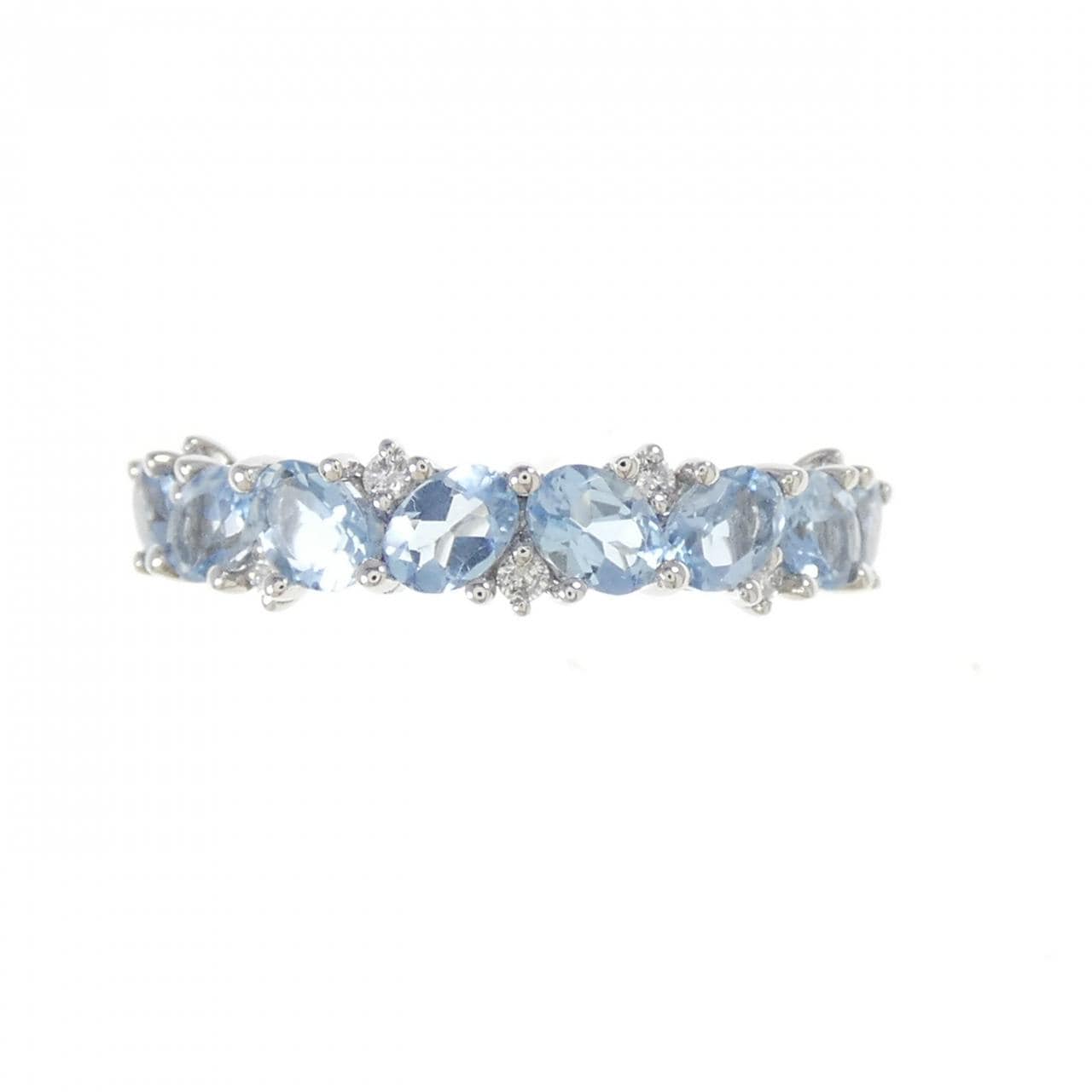 PT950 アクアマリン リング 1.10CT