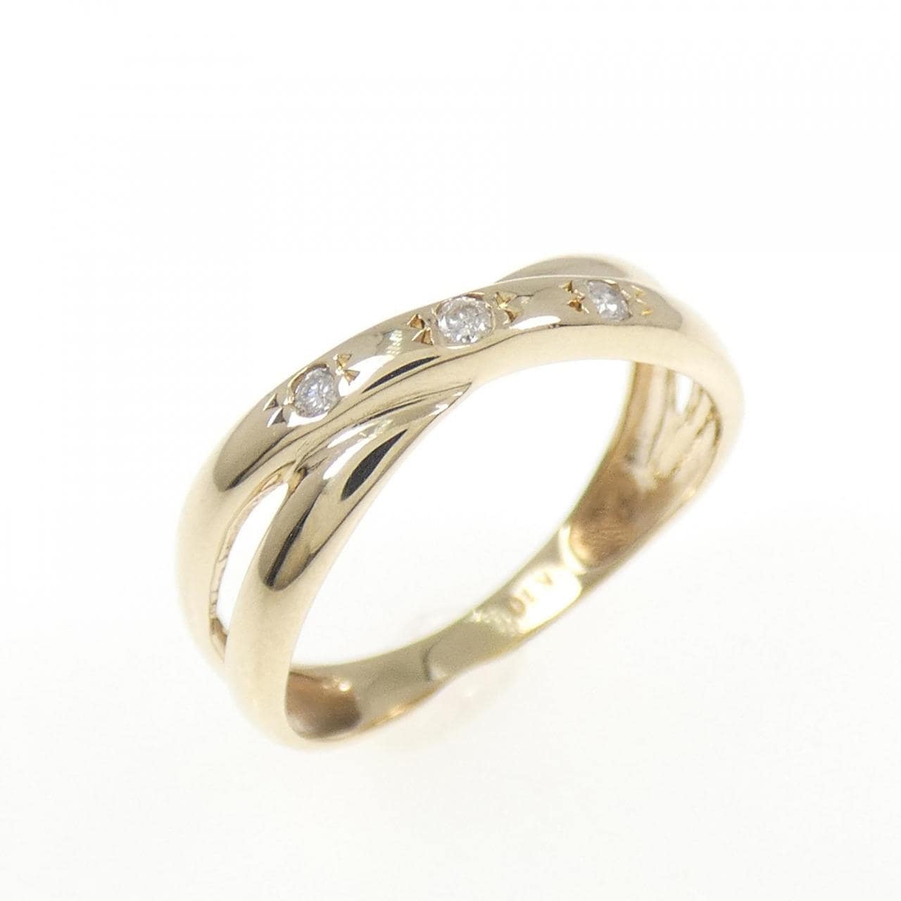 K10YG ダイヤモンド ピンキー リング