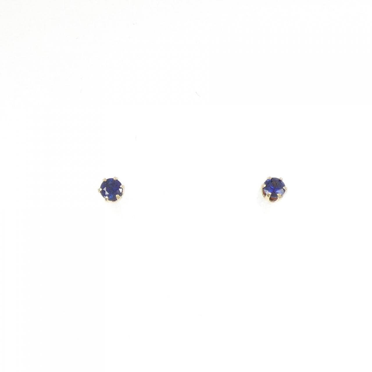 K18YG sapphire earrings