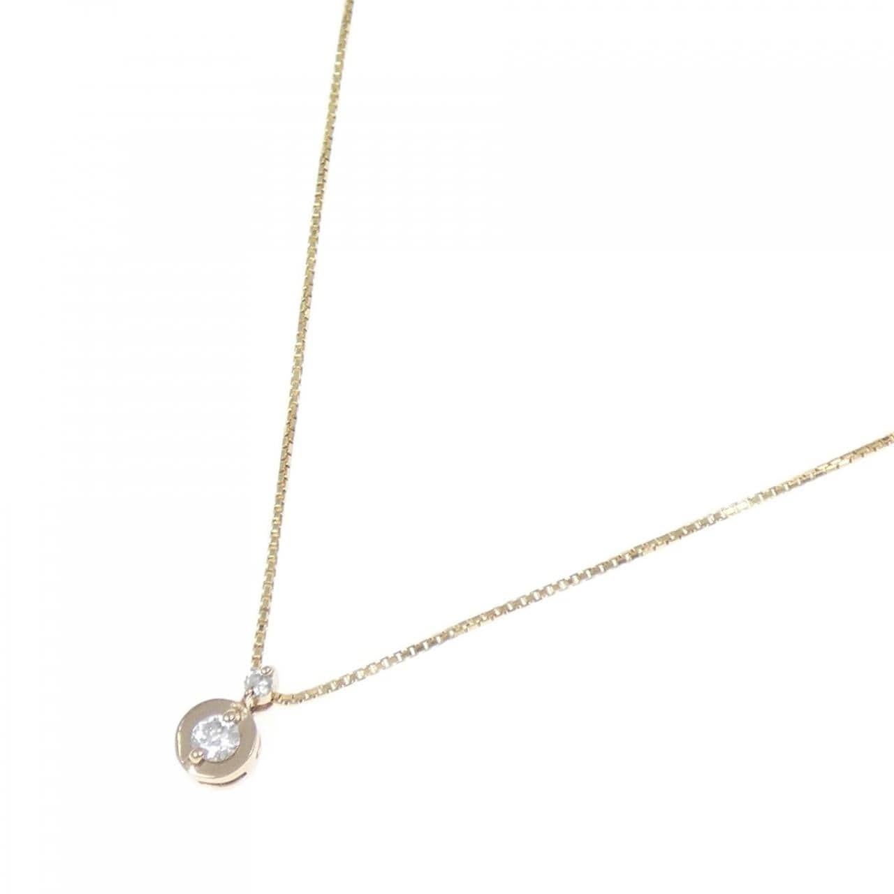 K18PG/K18YG ダイヤモンド ネックレス 0.10CT