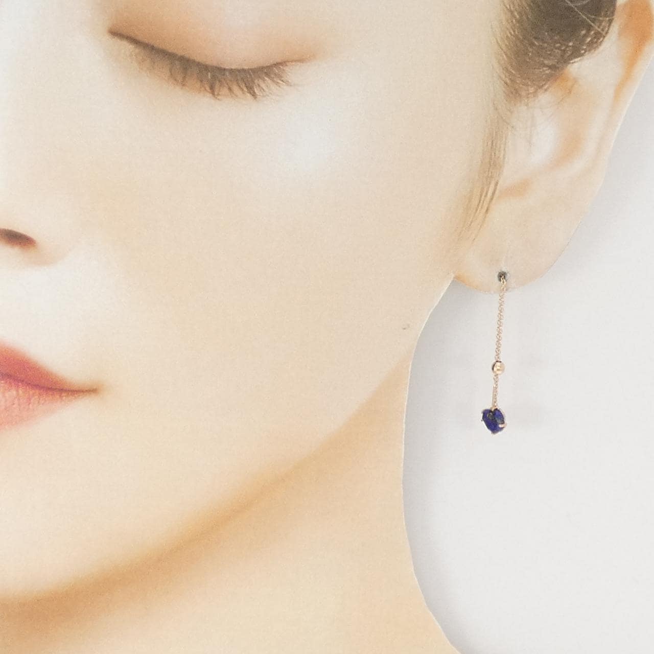 アガット ラピスラズリ ピアス