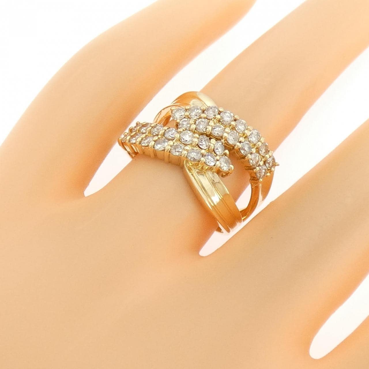 K18YG ダイヤモンド リング 1.00CT