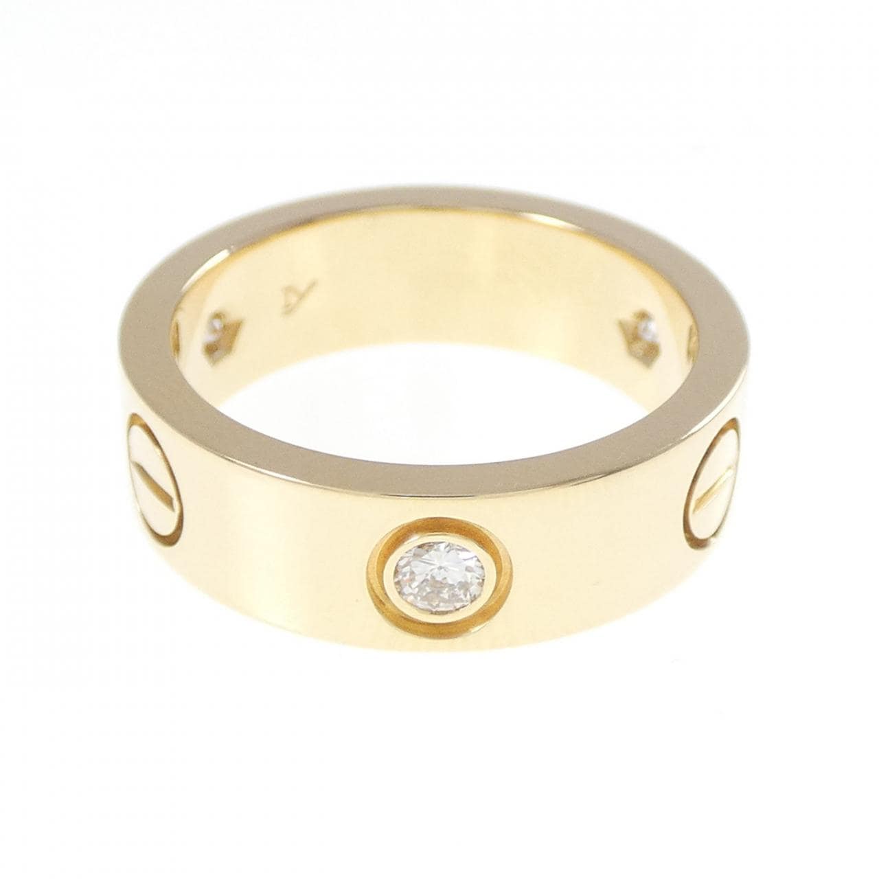 カルティエ ラブ ハーフダイヤ リング