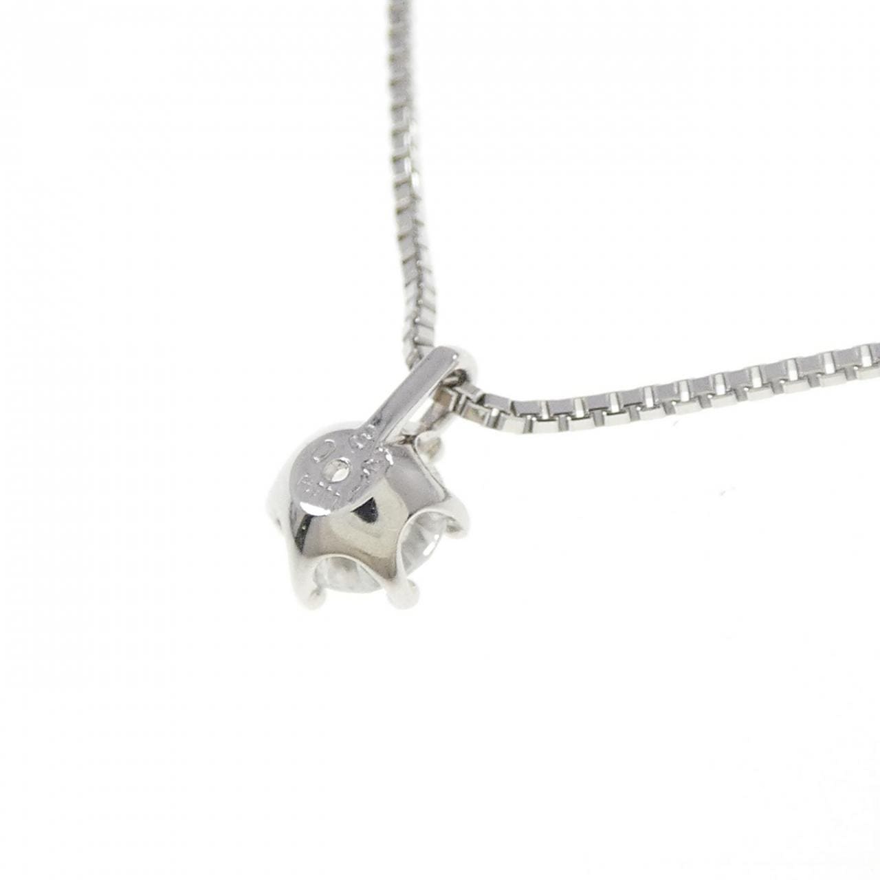 PT900/PT850 ソリティア ダイヤモンド ネックレス 0.327CT