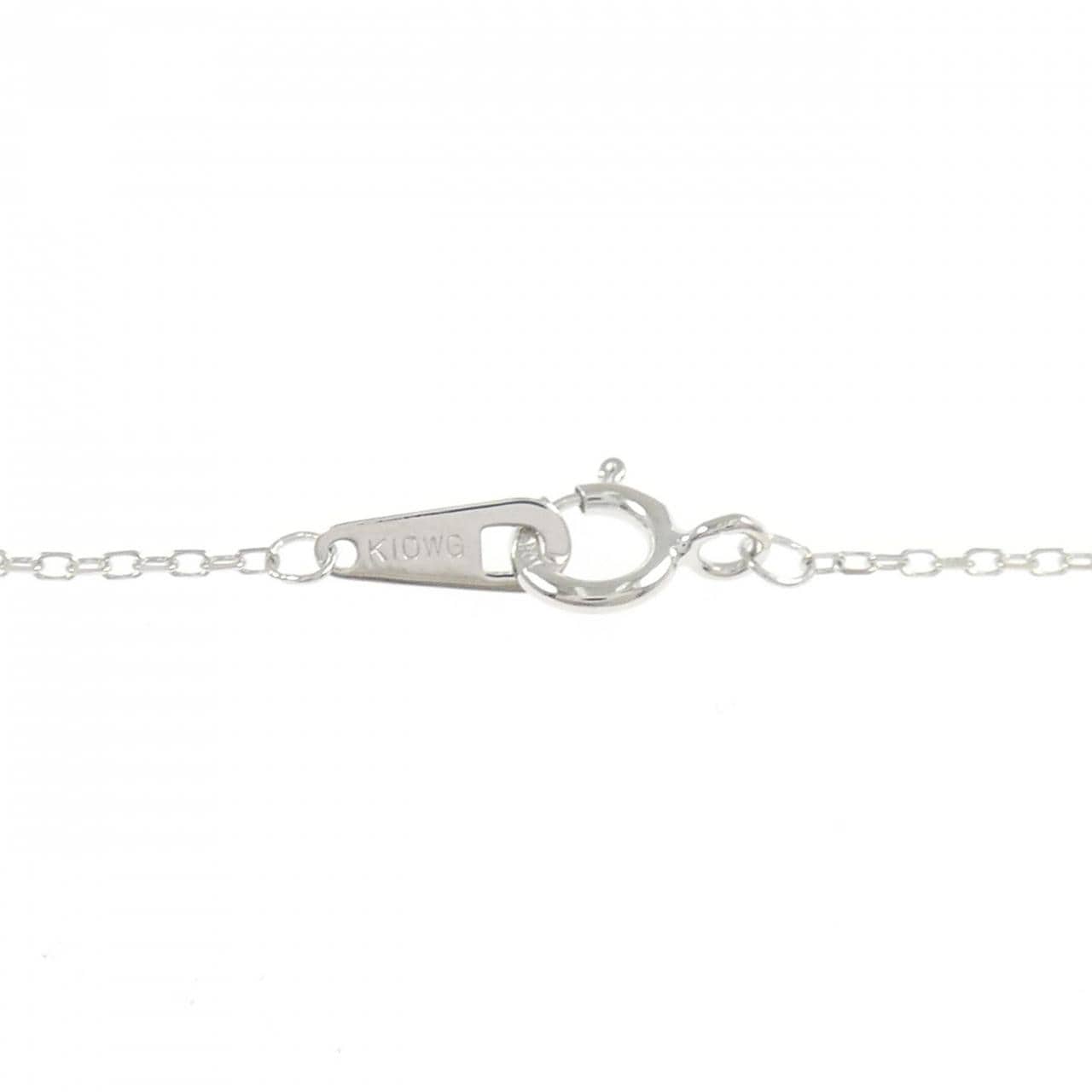 K10WG カラーストーン ネックレス