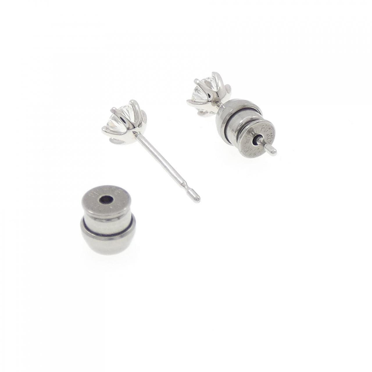 【リメイク】PT900/ST ダイヤモンド ピアス 0.237CT 0.240CT D IF 3EXT-EXT
