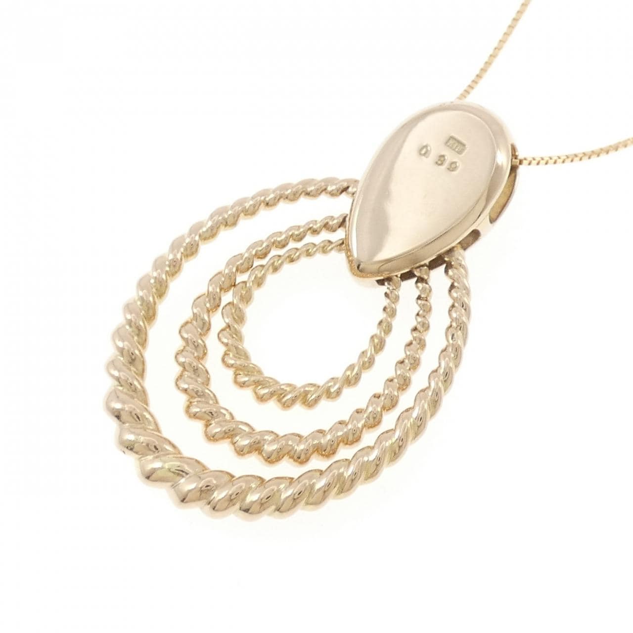 K18YG ダイヤモンド ネックレス 0.39CT