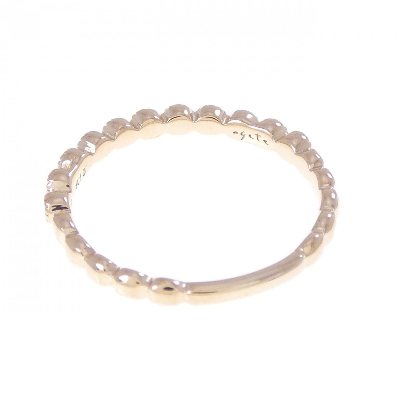 アガット ダイヤモンド リング 0.09CT