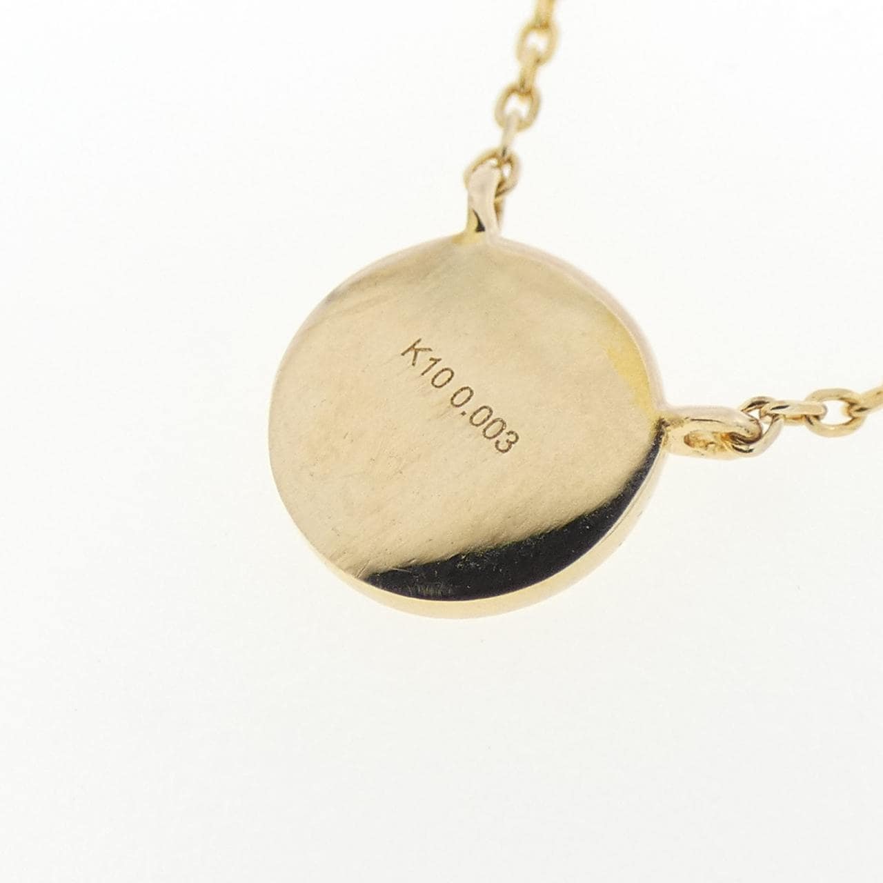 K10YG ダイヤモンド ネックレス 0.003CT