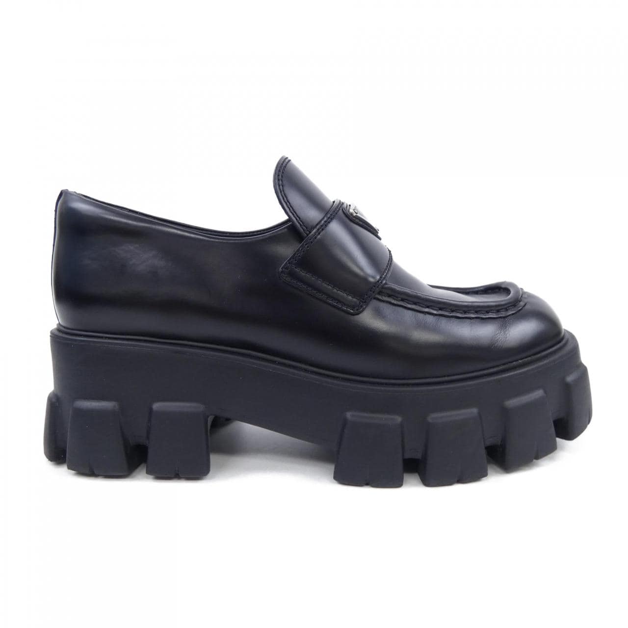 プラダ PRADA モノリス ローファー トライアングルロゴ 1D649M シューズ
