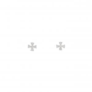 K18WG ダイヤモンド ピアス