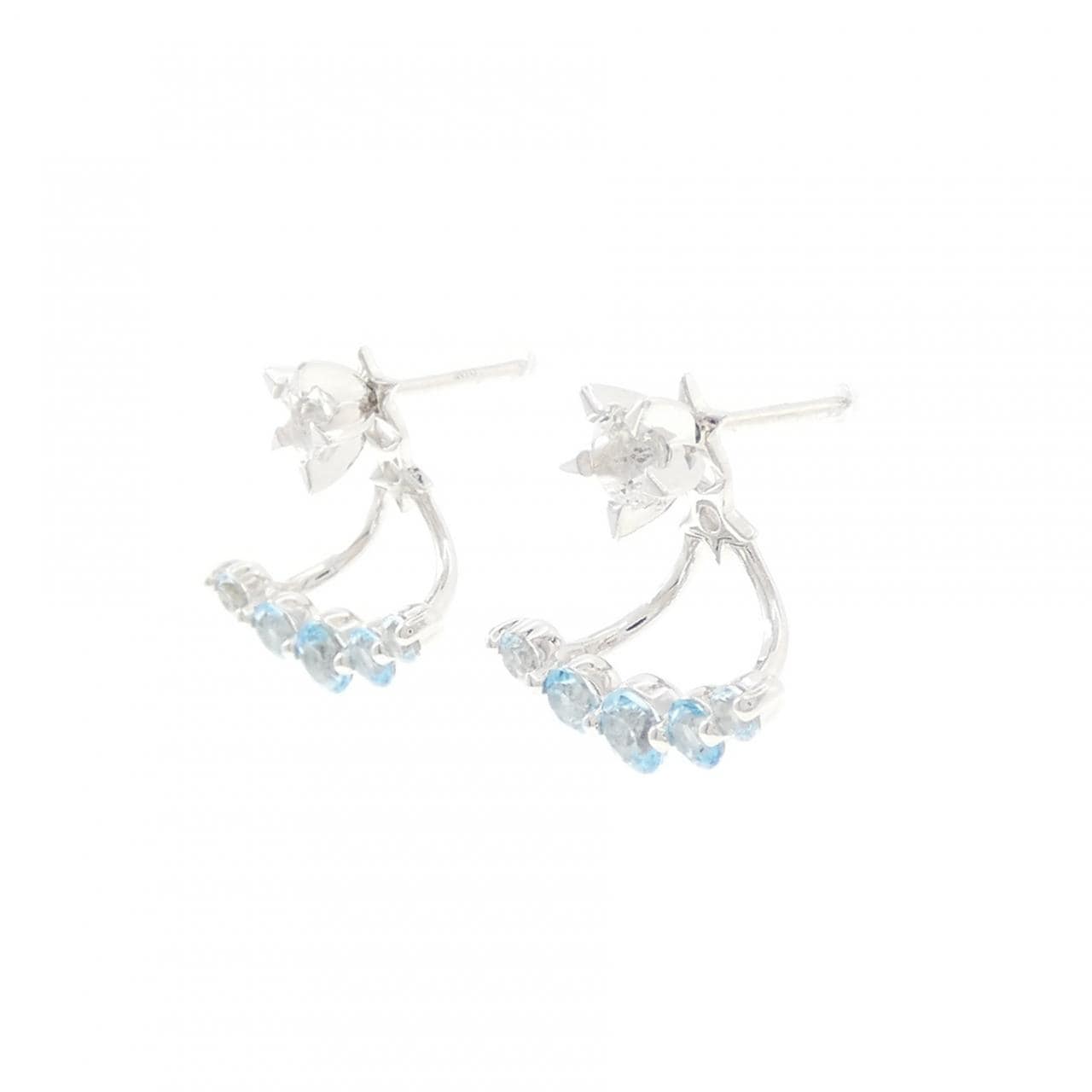 スタージュエリー ホワイトトパーズ ピアス