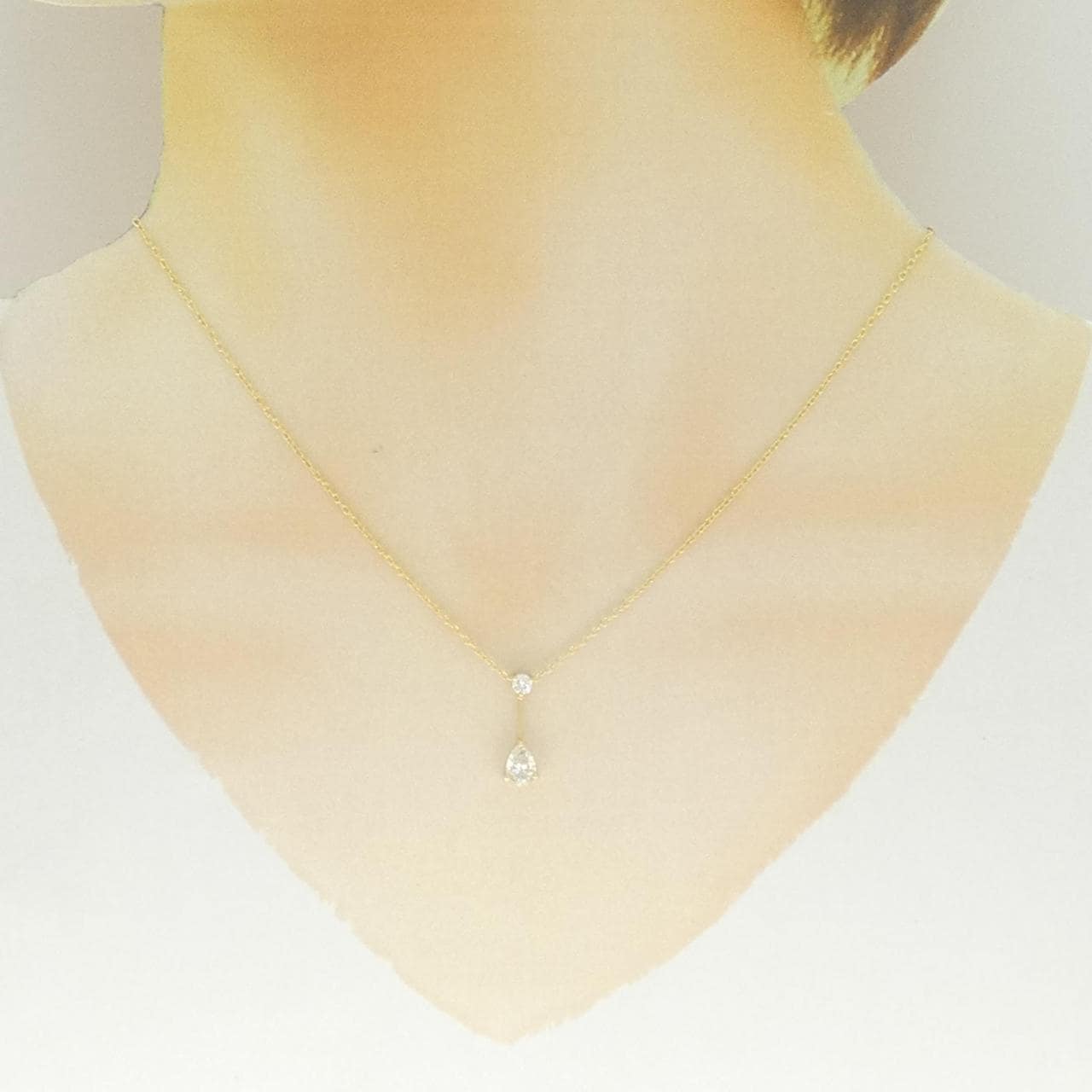 K18YG ダイヤモンド ネックレス 0.58CT