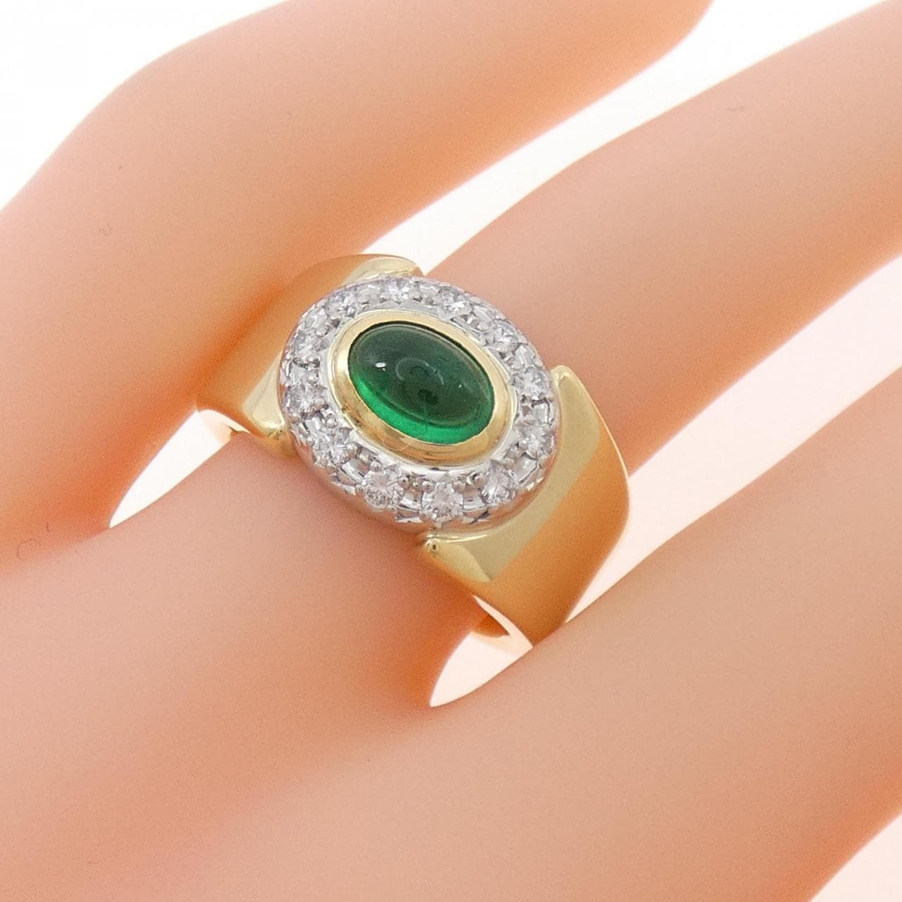 タサキ エメラルド リング 0.74CT