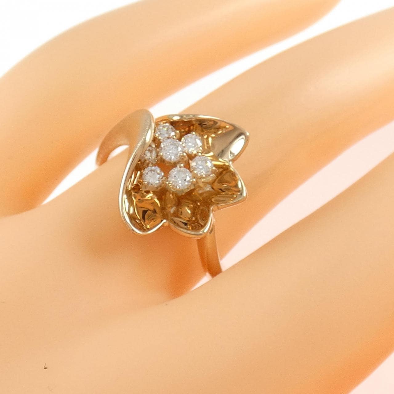 K18PG ダイヤモンド リング 0.25CT