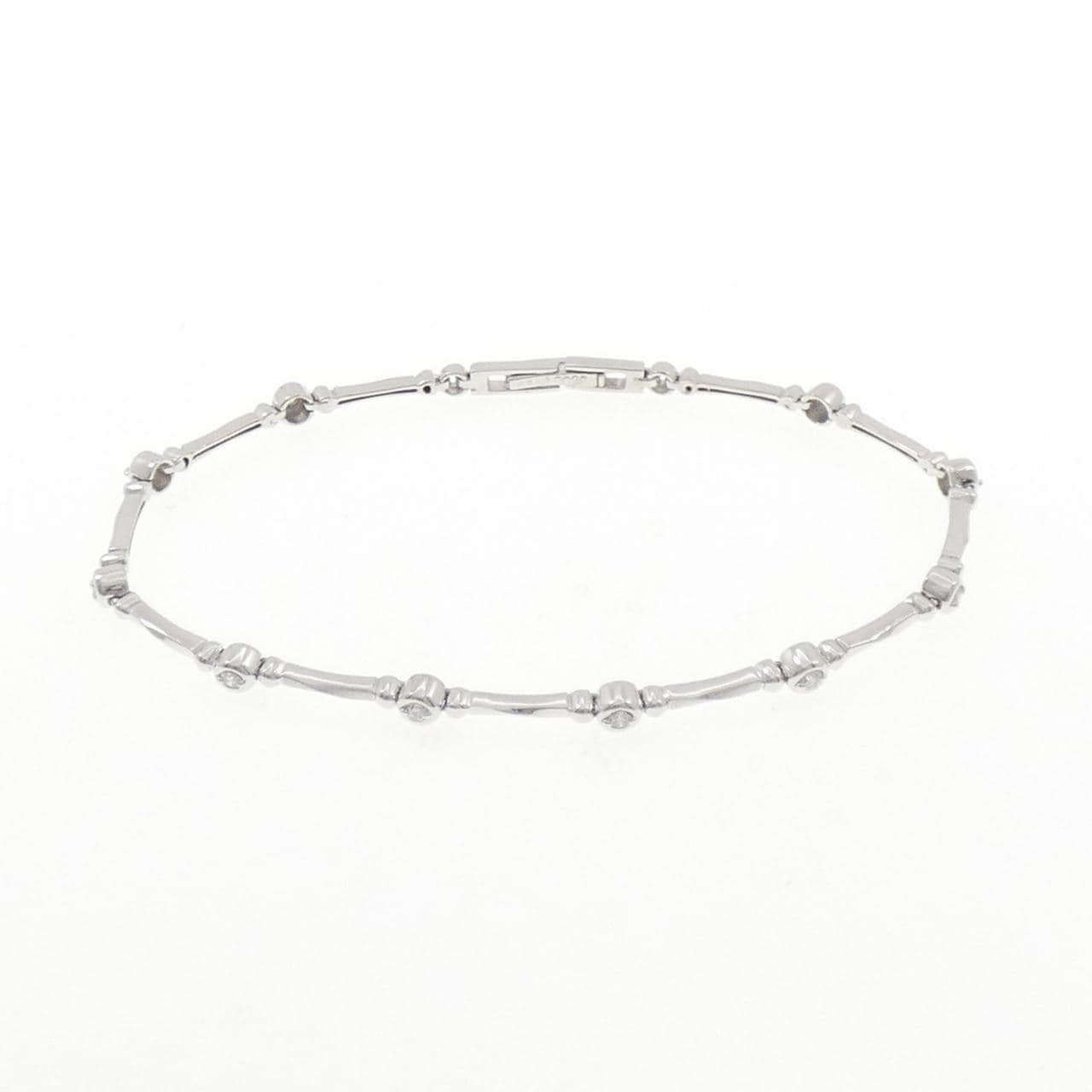 K18WG ダイヤモンド ブレスレット 0.20CT