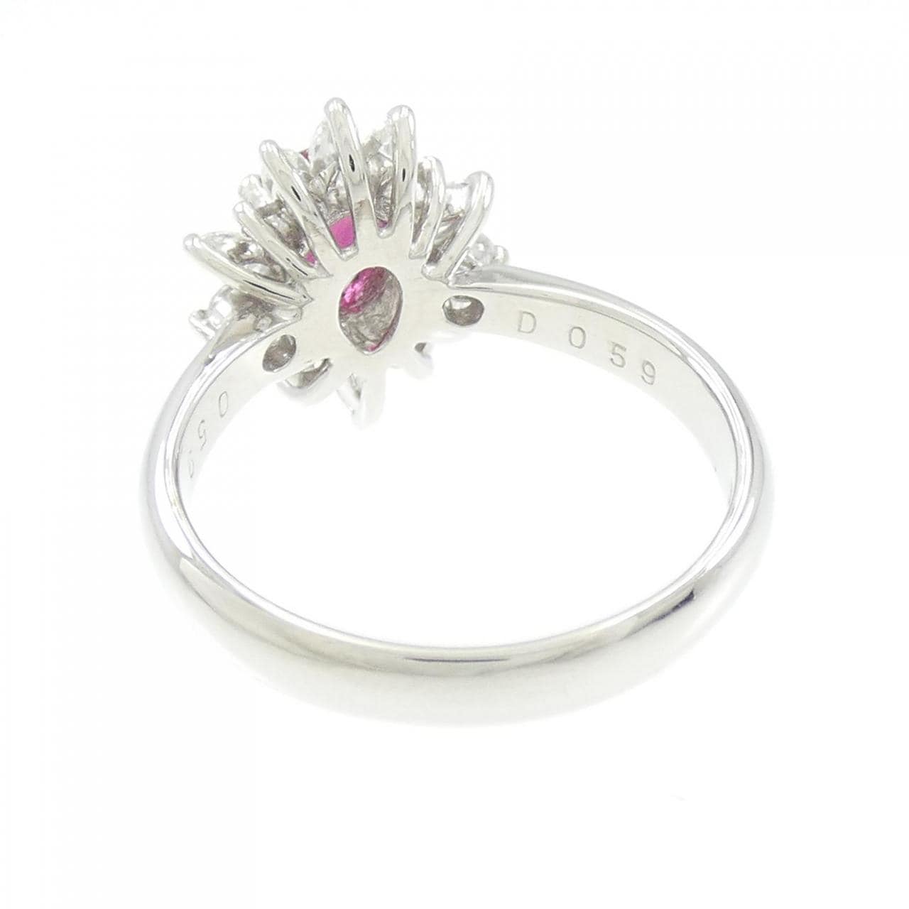 PT900 ルビー リング 0.59CT